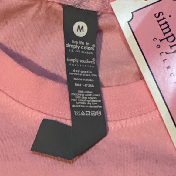 Simply Southern Light Pink Short Sleeve Tee - Picture 3 of 6